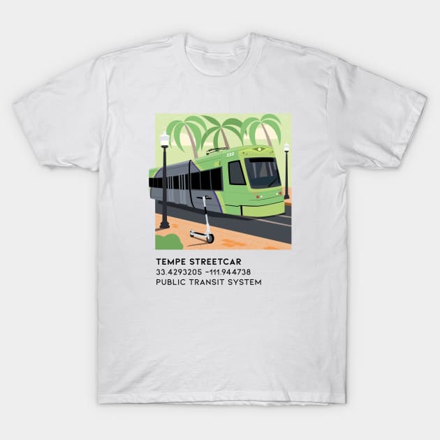 Tempe Streetcar T-Shirt by DreamBox